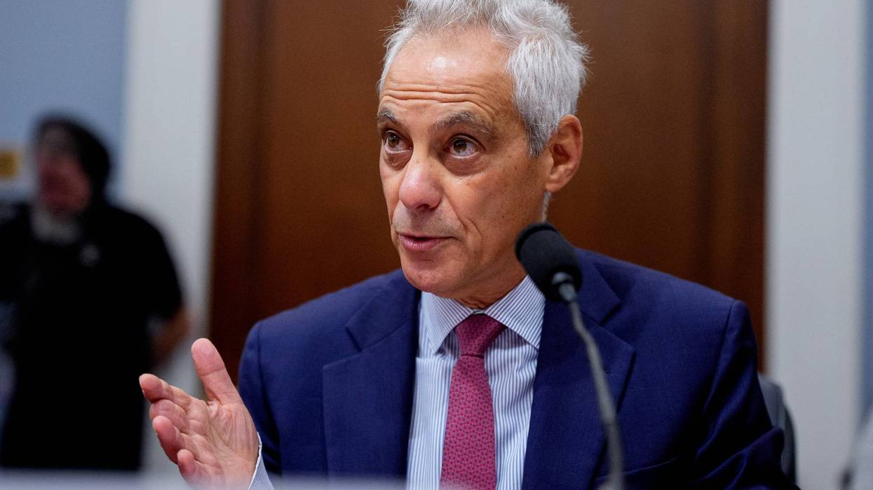 Former Chicago mayor Rahm Emanuel testifies on Capitol Hill, July 2025.