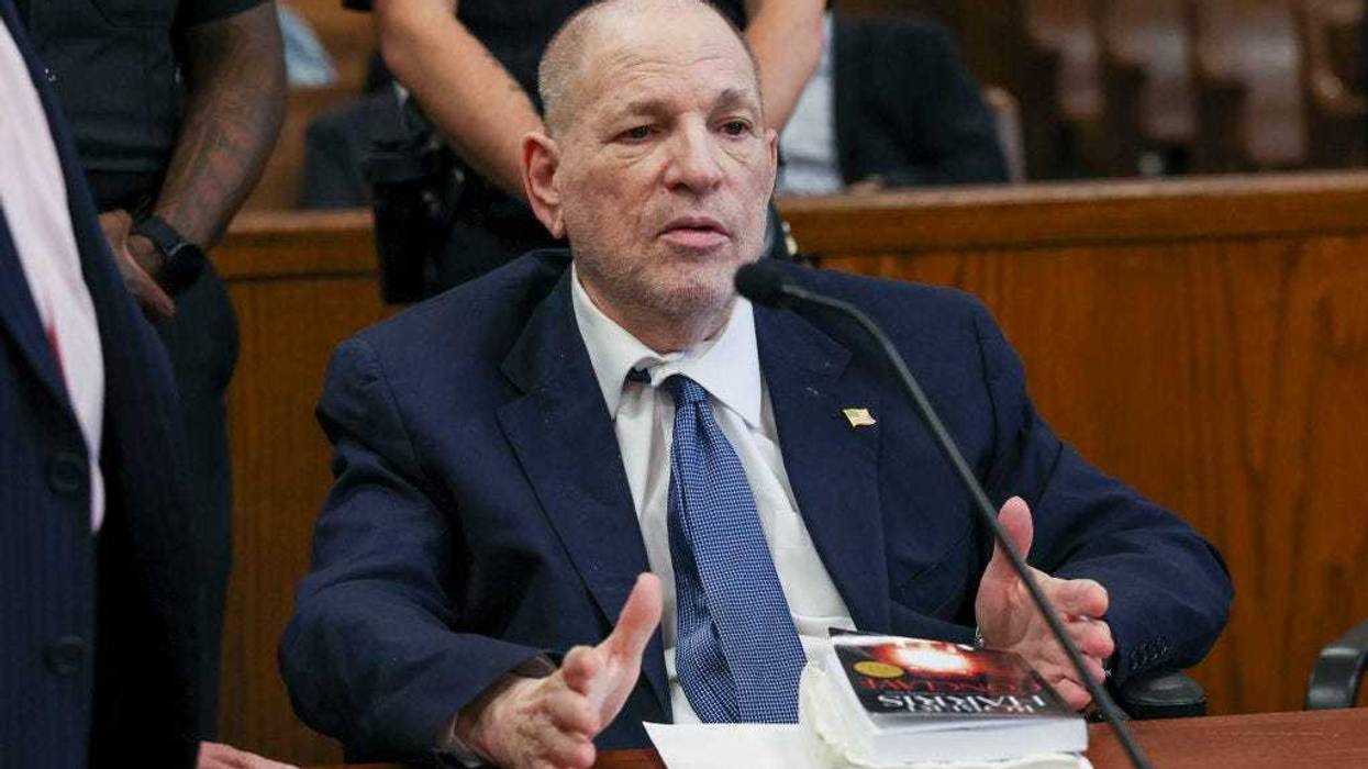 Former film producer Harvey Weinstein appears in court in New York on Oct. 23, 2024 in New York City. Weinstein attended the pretrial hearing ahead of his retrial on sex crimes charges.