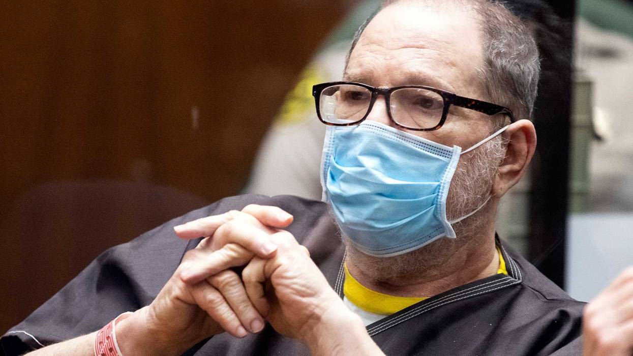 Former film producer Harvey Weinstein listens in court during a pre-trial hearing for Weinstein, who was extradited from New York to Los Angeles to face sex-related charges at Clara Shortridge Foltz Criminal Justice Center on July 29, 2021 in Los Angeles, California.