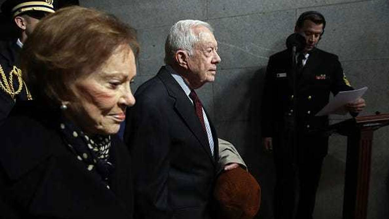 Former first lady Rosalynn Carter and former President Jimmy Carter.