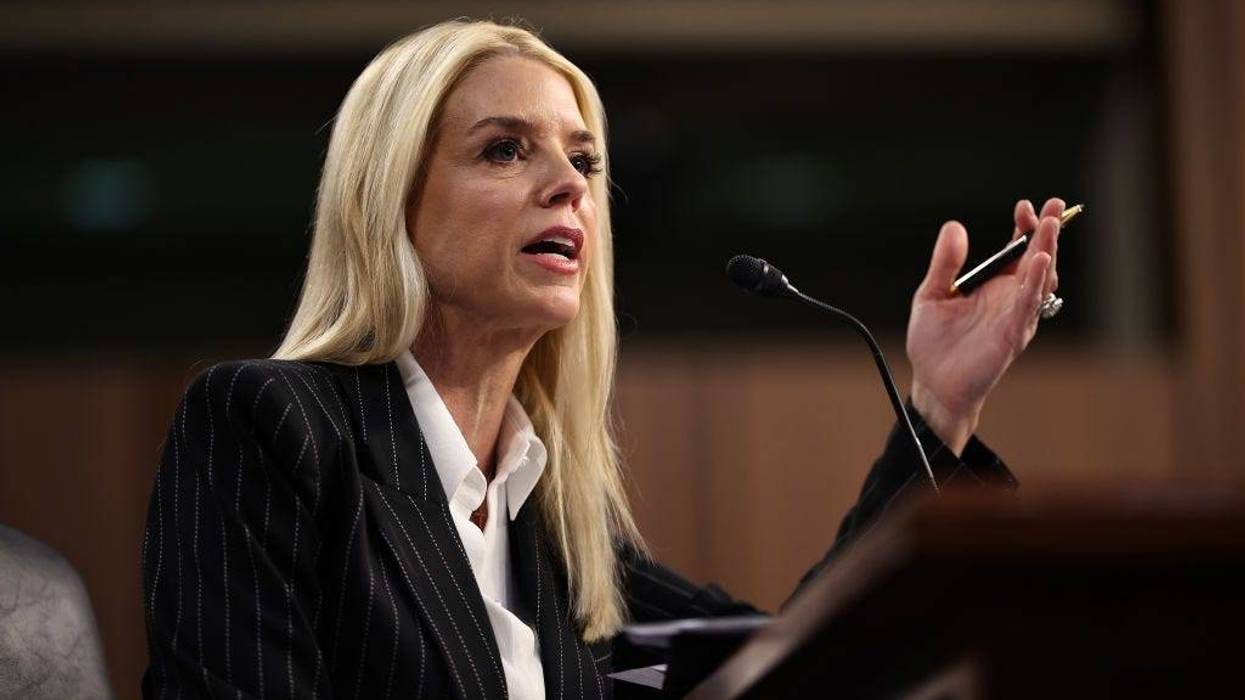 Former Florida Attorney General Pam Bondi testifies before the Senate Judiciary Committee on Jan. 15, during her confirmation hearing to be the next U.S. attorney general
