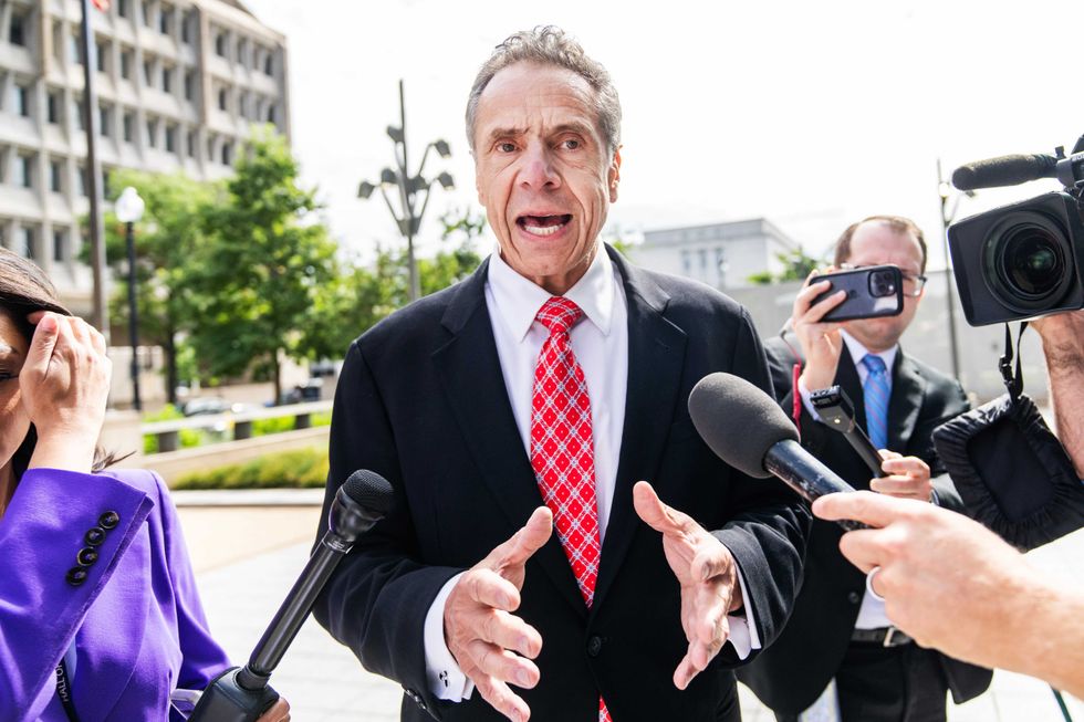 Former Gov. Andrew Cuomo arrives for a closed-door interview with the House Oversight and Accountability Subcommittee on Coronavirus Pandemic about New York