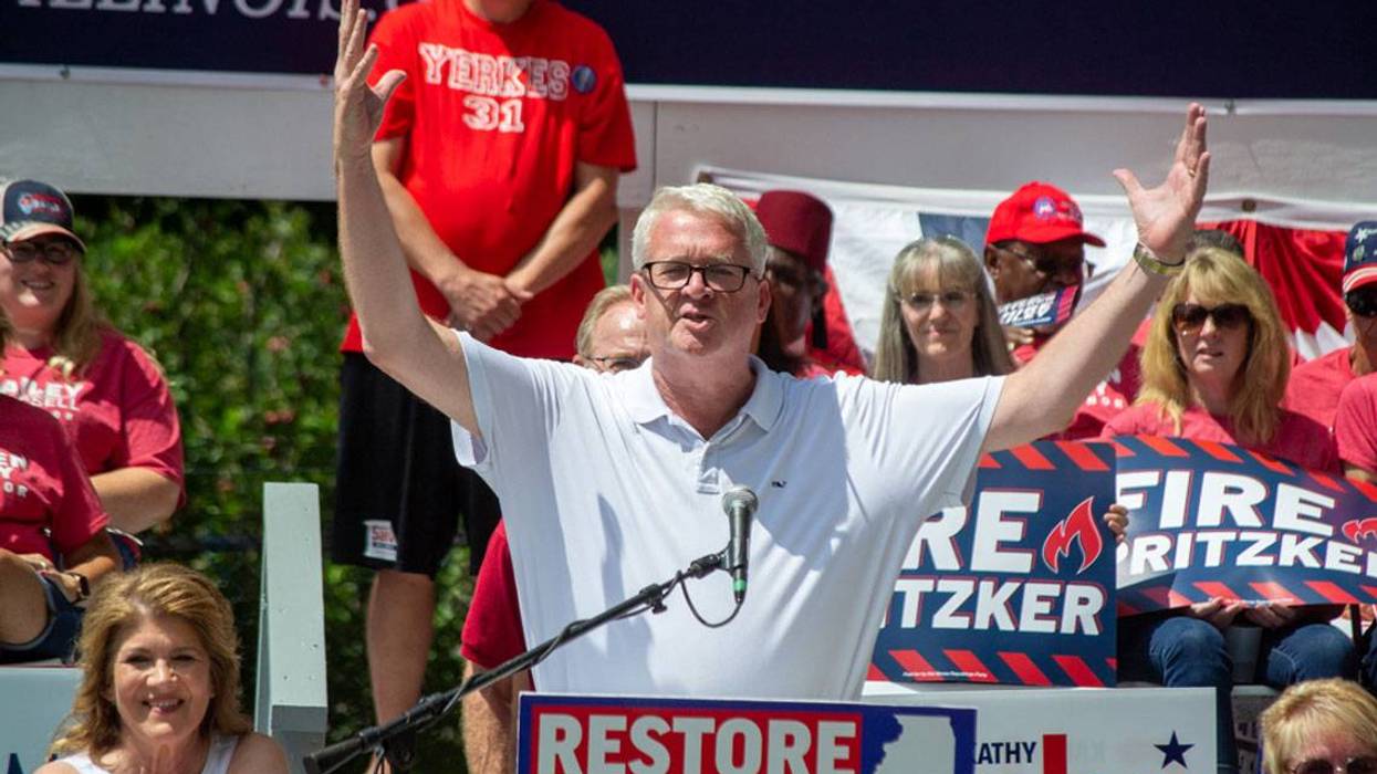 Former House Minority Leader Jim Durkin, R-Western Springs, at the Illinois State Fair Republican Day in 2022