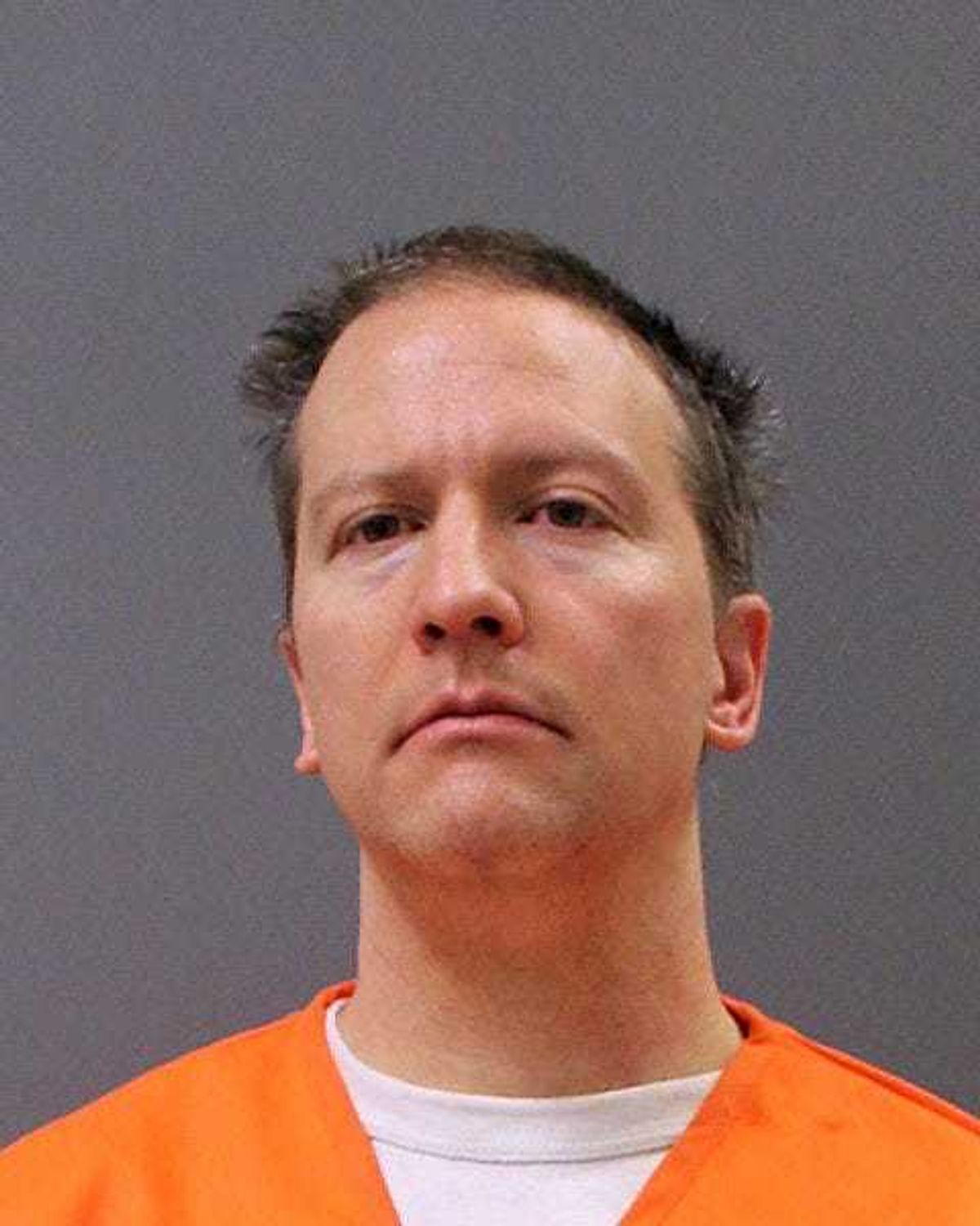 Former Minneapolis police officer Derek Chauvin poses for a booking photo after his conviction April 21, 2021, in Minneapolis, Minnesota.