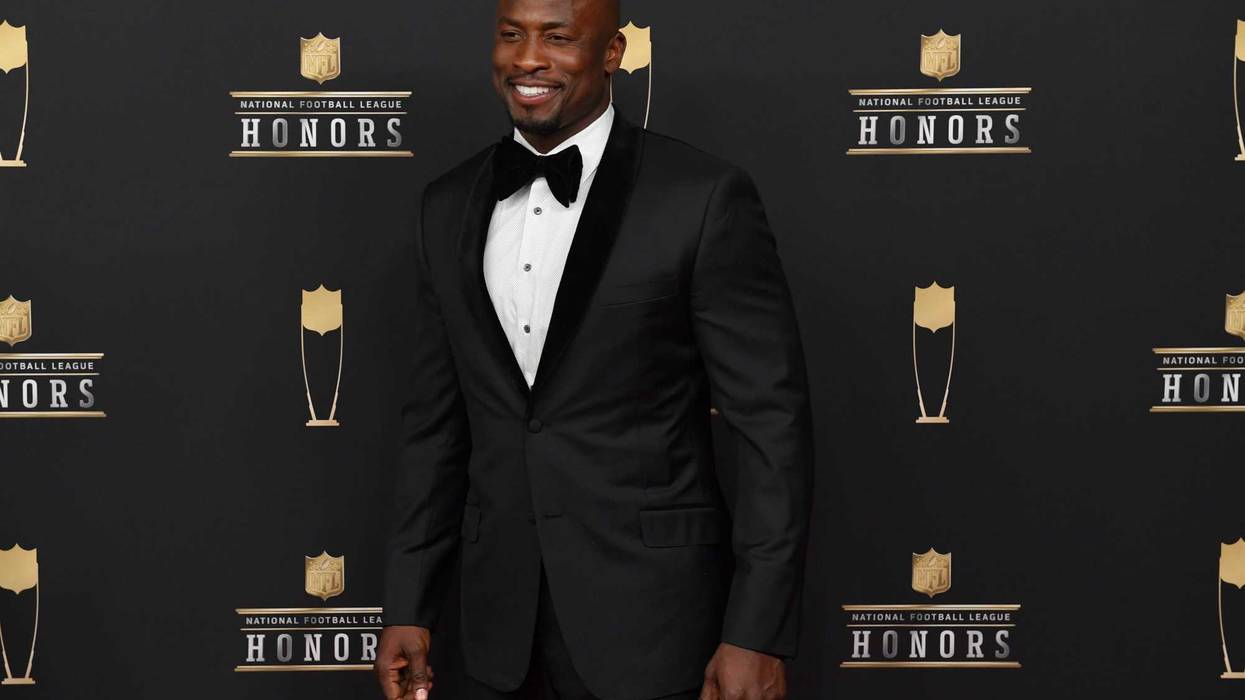 Former NFL player Akbar Gbaja-Biamila at the 2019 NFL Honors
