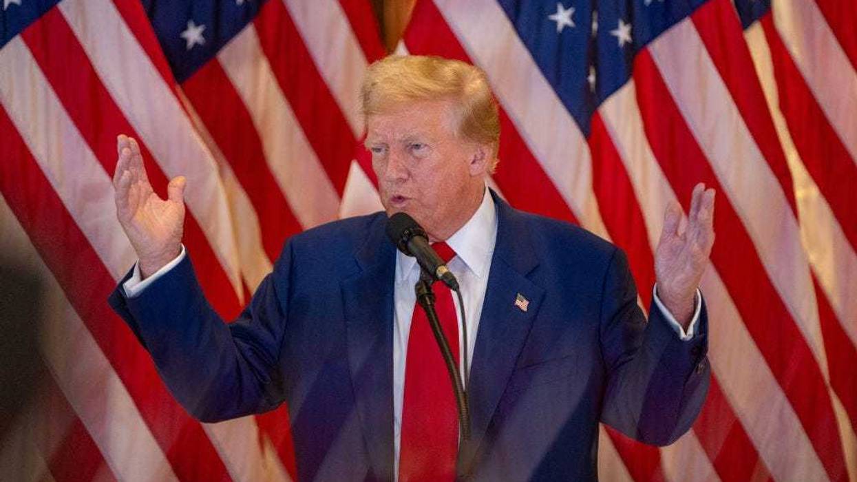 Former President and Republican Presidential candidate Donald Trump speaks during a press conference at Trump Tower on May 31, 2024 in New York City.