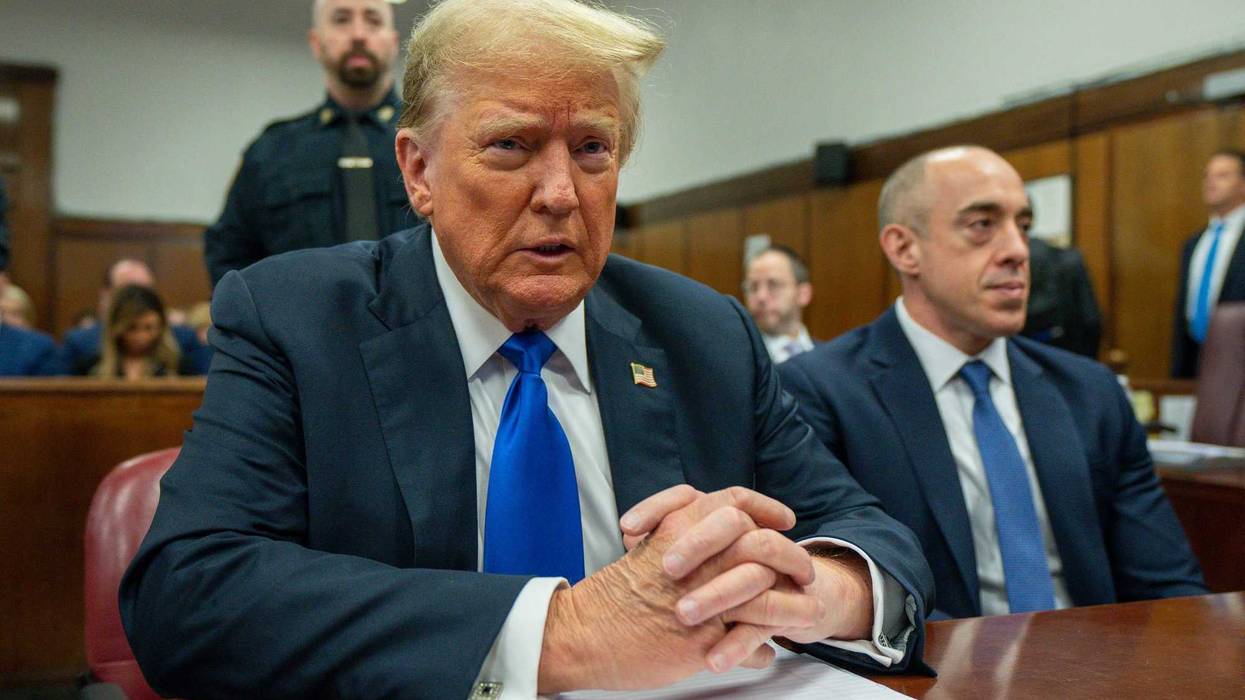 Former President Donald Trump appears at Manhattan criminal court during jury deliberations in his criminal hush money trial in New York, Thursday, May 30, 2024.