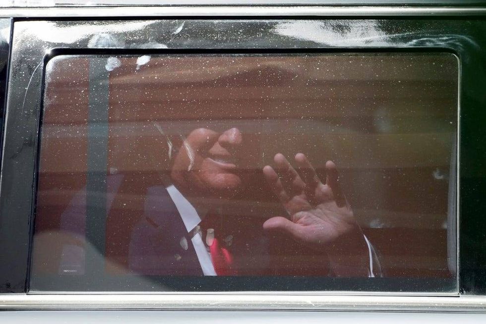 Former President Donald Trump leaves the Wilkie D. Ferguson Jr. U.S. Courthouse, Tuesday, June 13, 2023, in Miami. Trump appeared in federal court Tuesday on dozens of felony charges accusing him of illegally hoarding classified documents and thwarting the Justice Department