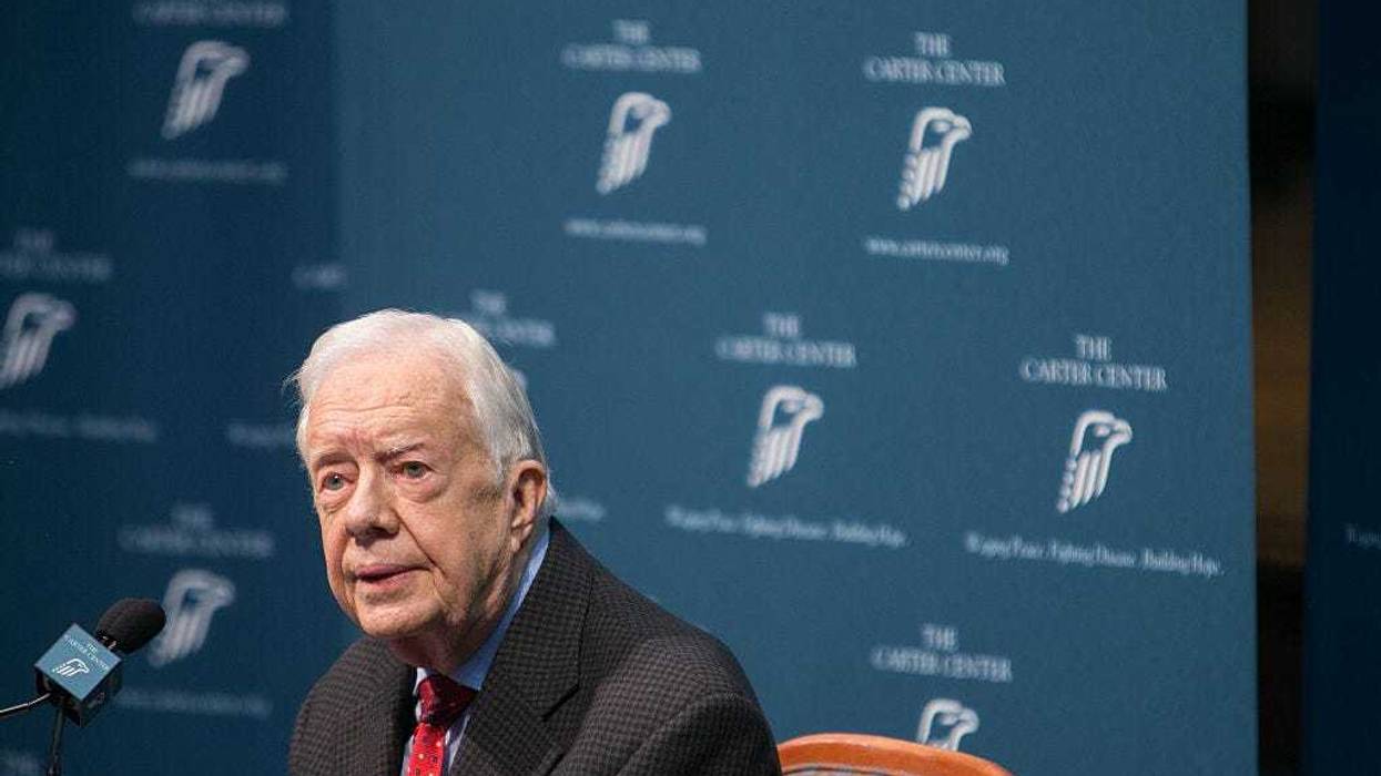 Former President Jimmy Carter discusses his cancer diagnosis during a press conference at the Carter Center on August 20, 2015 in Atlanta, Georgia.