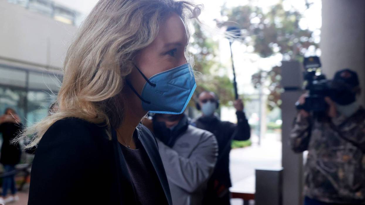 Former Theranos founder and CEO Elizabeth Holmes arrives for court at the Robert F. Peckham Federal Building September 17, 2021 in San Jose, California.