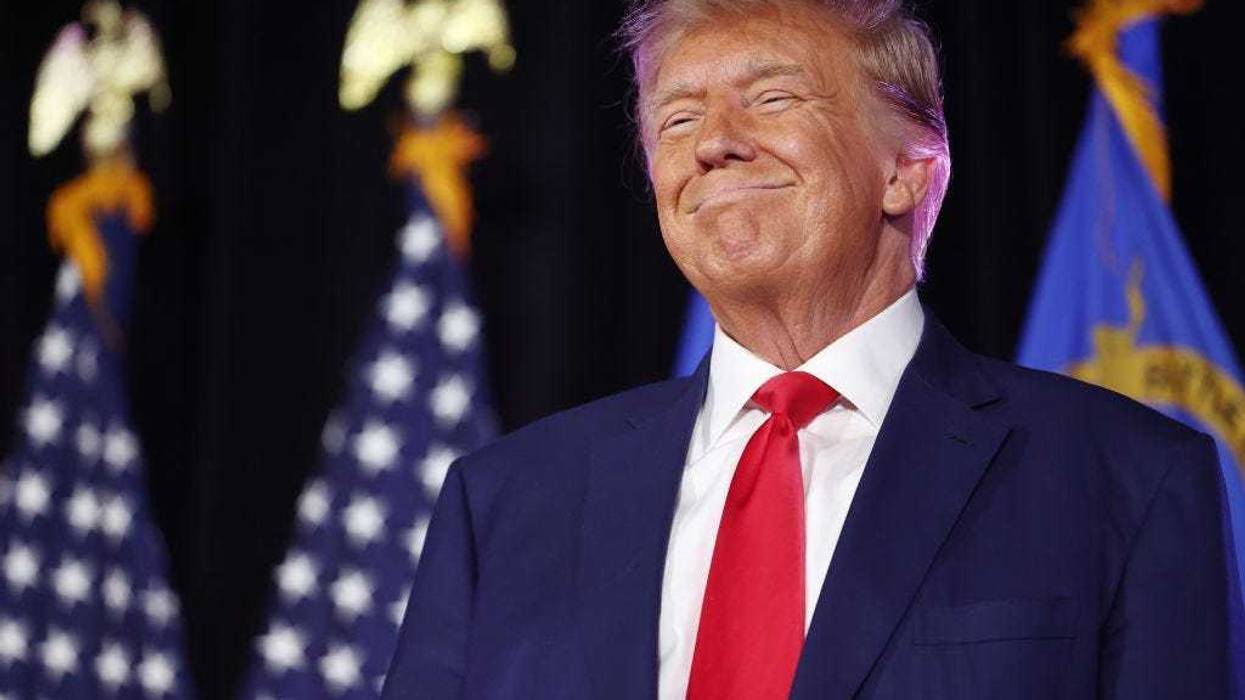 Former U.S. President and Republican presidential candidate Donald Trump smiles before he delivers remarks at a Nevada Republican volunteer recruiting event at Fervent: A Calvary Chapel on July 8, 2023 in Las Vegas, Nevada. Trump is the current frontrunner for the 2024 Republican presidential nomination amid a growing field of candidates. (Photo by Mario Tama/Getty Images)