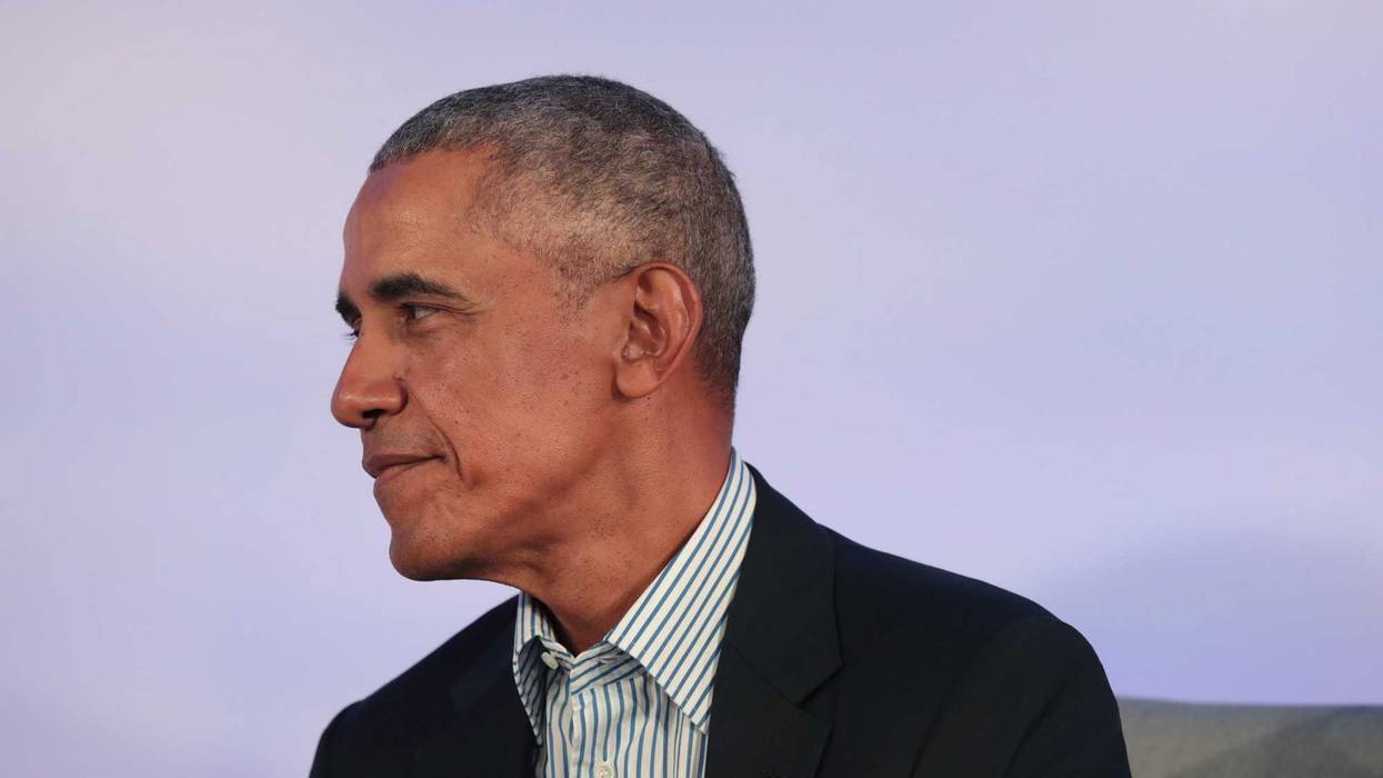 Former U.S. President Barack Obama speaks to guests at the Obama Foundation Summit on the campus of the Illinois Institute of Technology on October 29, 2019 in Chicago, Illinois.