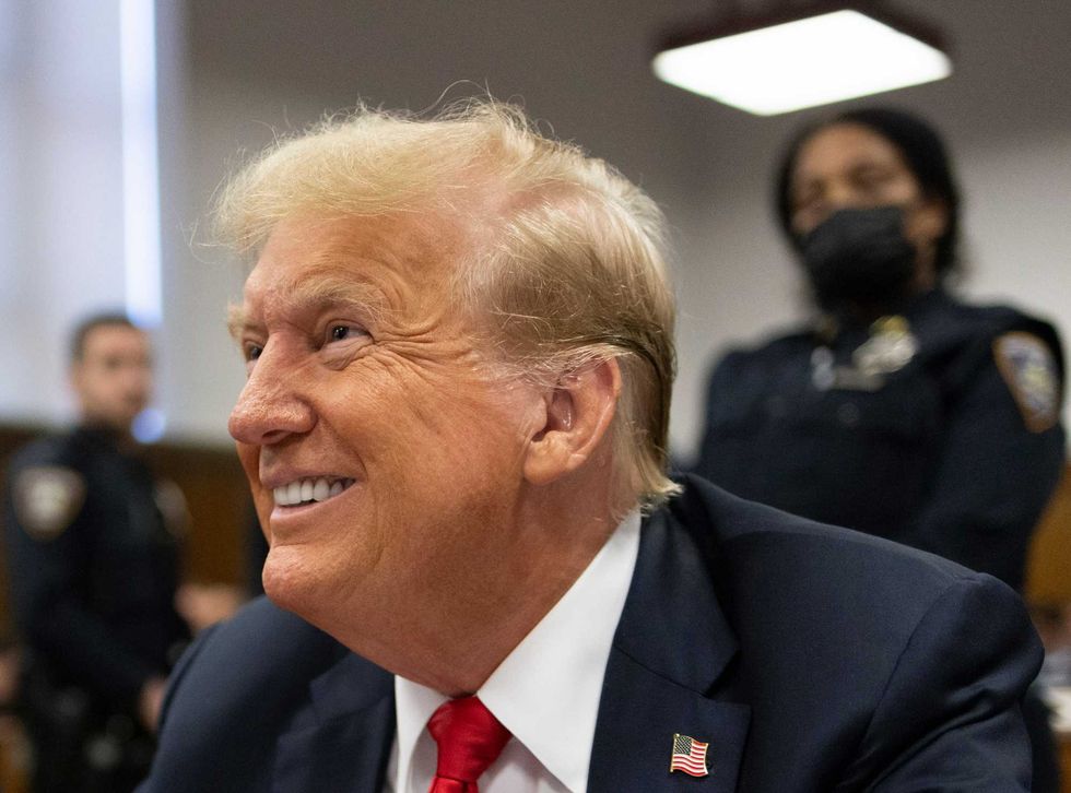Former U.S. President Donald Trump appears for his hush money trial at Manhattan Criminal Court on May 28, 2024 in New York City. Closing arguments are set to begin in former U.S. President Trump