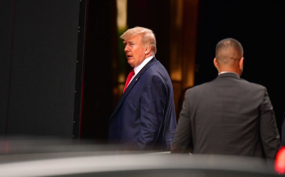 Former U.S. President Donald Trump arrives to Trump Tower in Manhattan on July 18, 2021 in New York City.