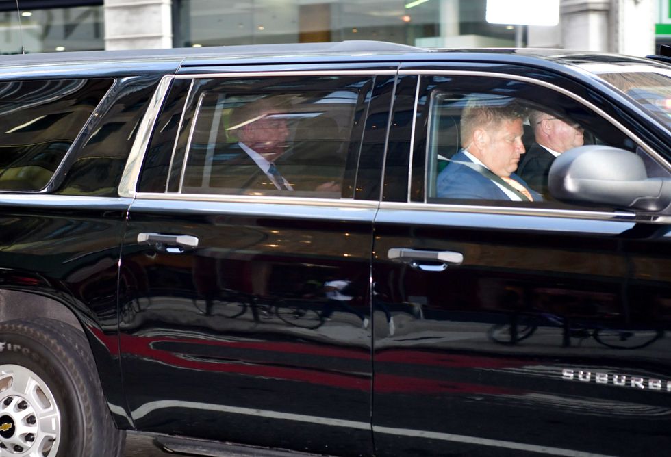 Former U.S. President Donald Trump is seen in Manhattan on August 10, 2021 in New York City.