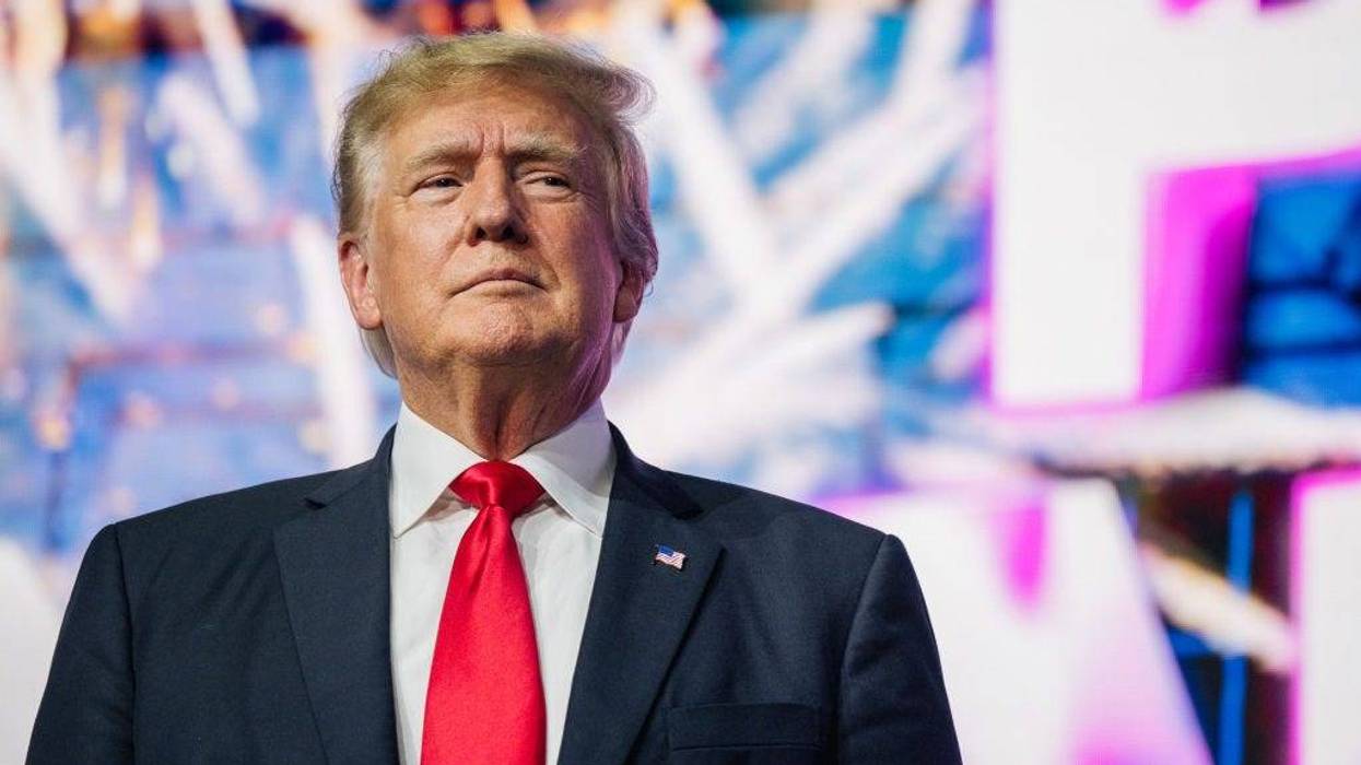 Former U.S. President Donald Trump makes an entrance at the Rally To Protect Our Elections conference on July 24, 2021 in Phoenix, Arizona.