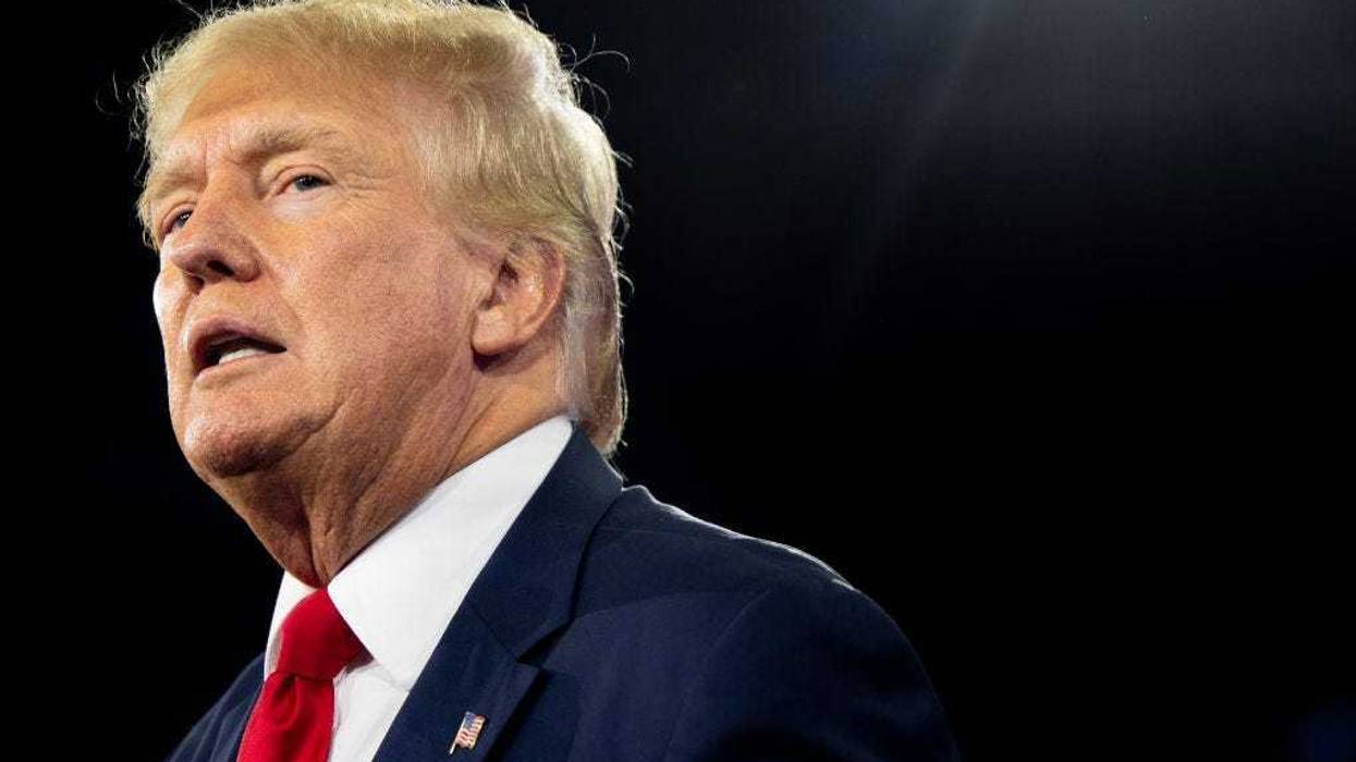 Former U.S. President Donald Trump speaks at the Conservative Political Action Conference (CPAC) at the Hilton Anatole on August 06, 2022 in Dallas, Texas.