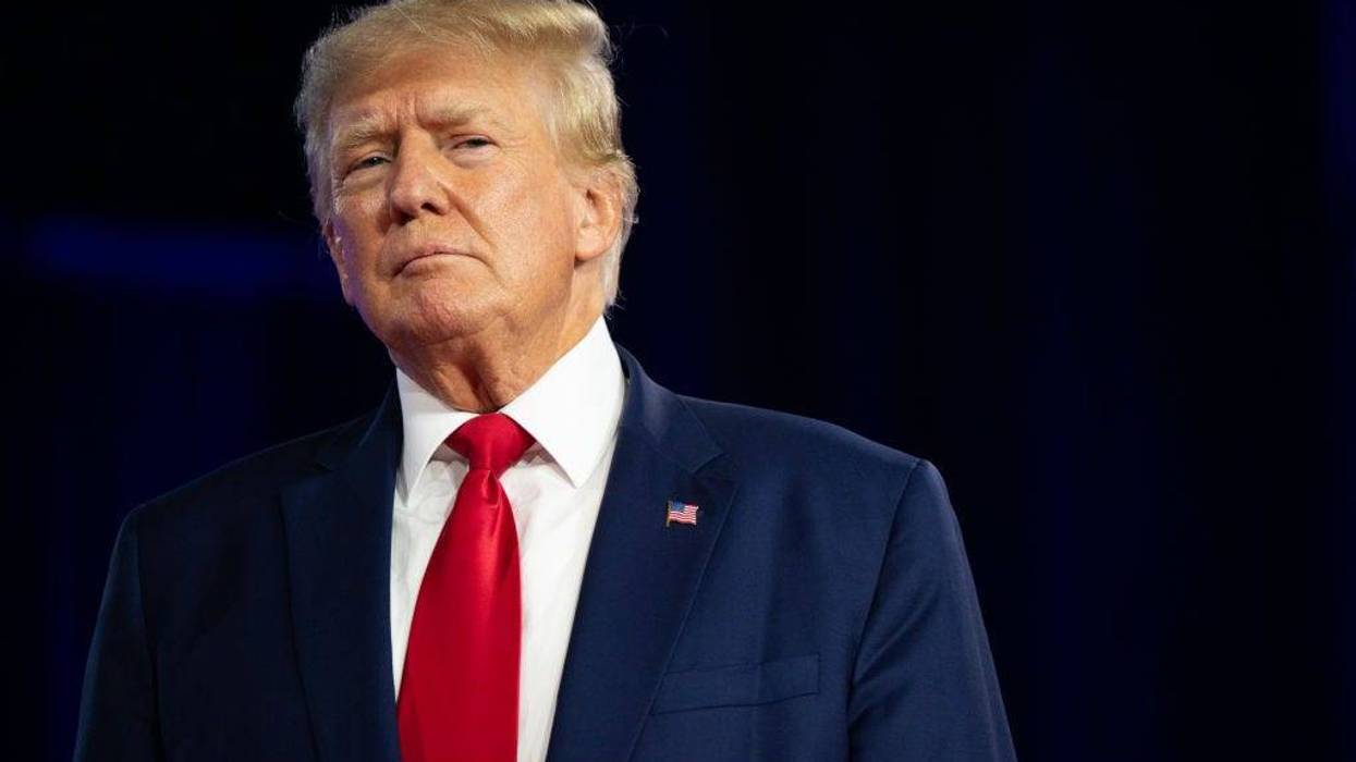 Former U.S. President Donald Trump speaks at the Conservative Political Action Conference (CPAC) at the Hilton Anatole on August 06, 2022 in Dallas, Texas.