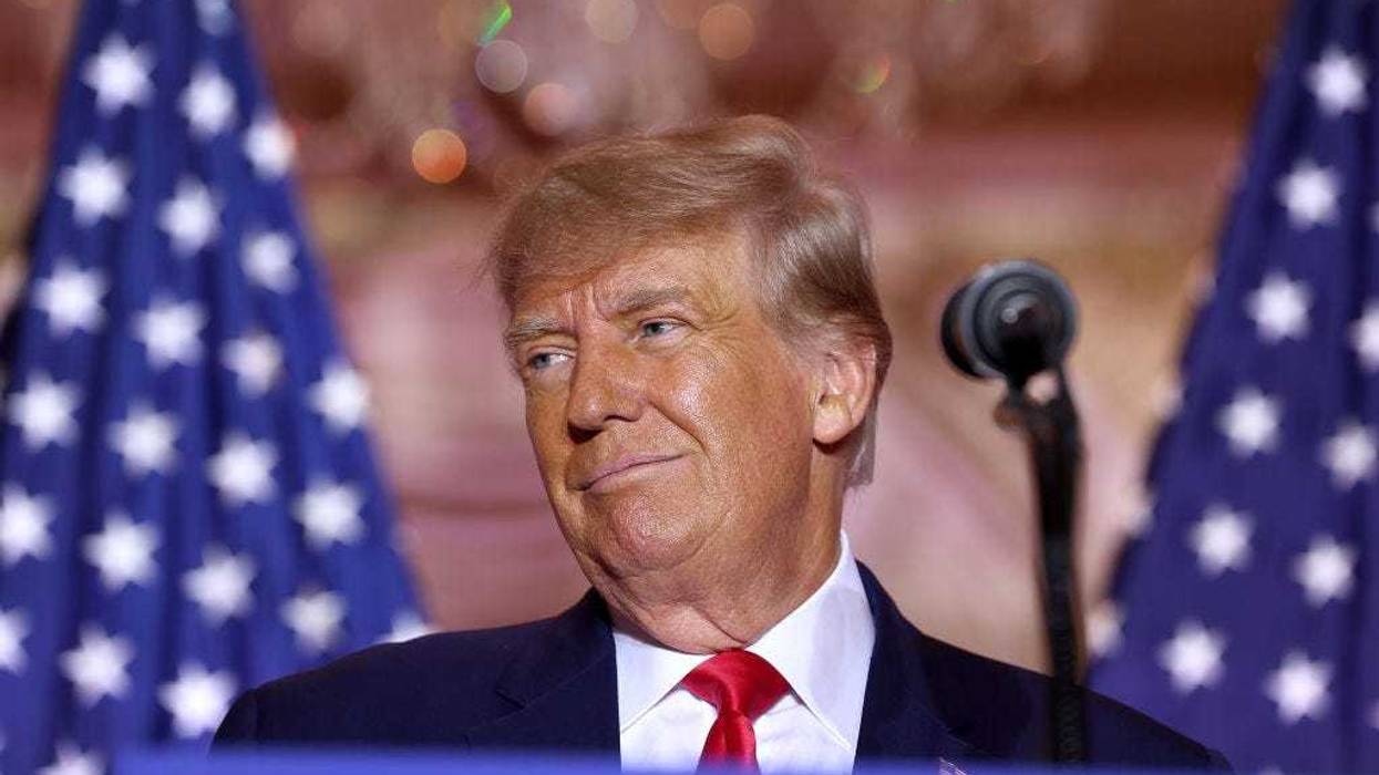 Former U.S. President Donald Trump speaks during an event at his Mar-a-Lago home on November 15, 2022 in Palm Beach, Florida.