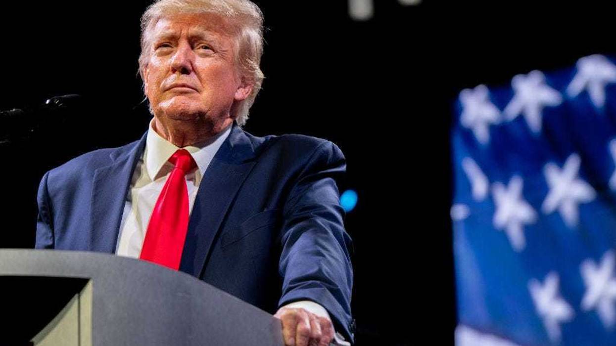 Former U.S. President Donald Trump speaks during the American Freedom Tour at the Austin Convention Center on May 14, 2022 in Austin, Texas. The national event gathered conservatives from around the country to defend, empower and help promote conservative agendas nationwide. (Photo by Brandon Bell/Getty Images)