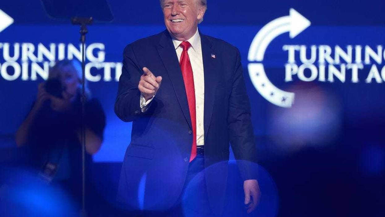 Former U.S. President Donald Trump speaks during the Turning Point USA Student Action Summit held at the Tampa Convention Center on July 23, 2022 in Tampa, Florida. The event features student activism, leadership training, and a chance to participate in networking events with political leaders.