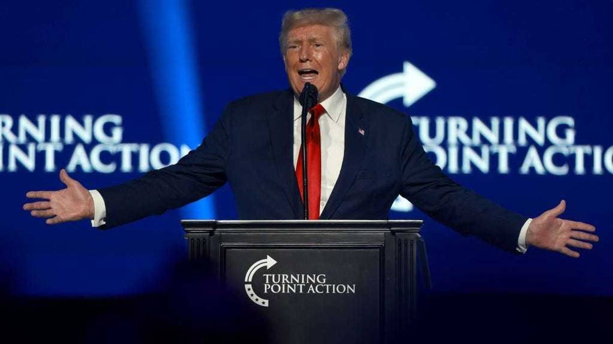 Former U.S. President Donald Trump speaks during the Turning Point USA Student Action Summit held at the Tampa Convention Center on July 23, 2022 in Tampa, Florida.