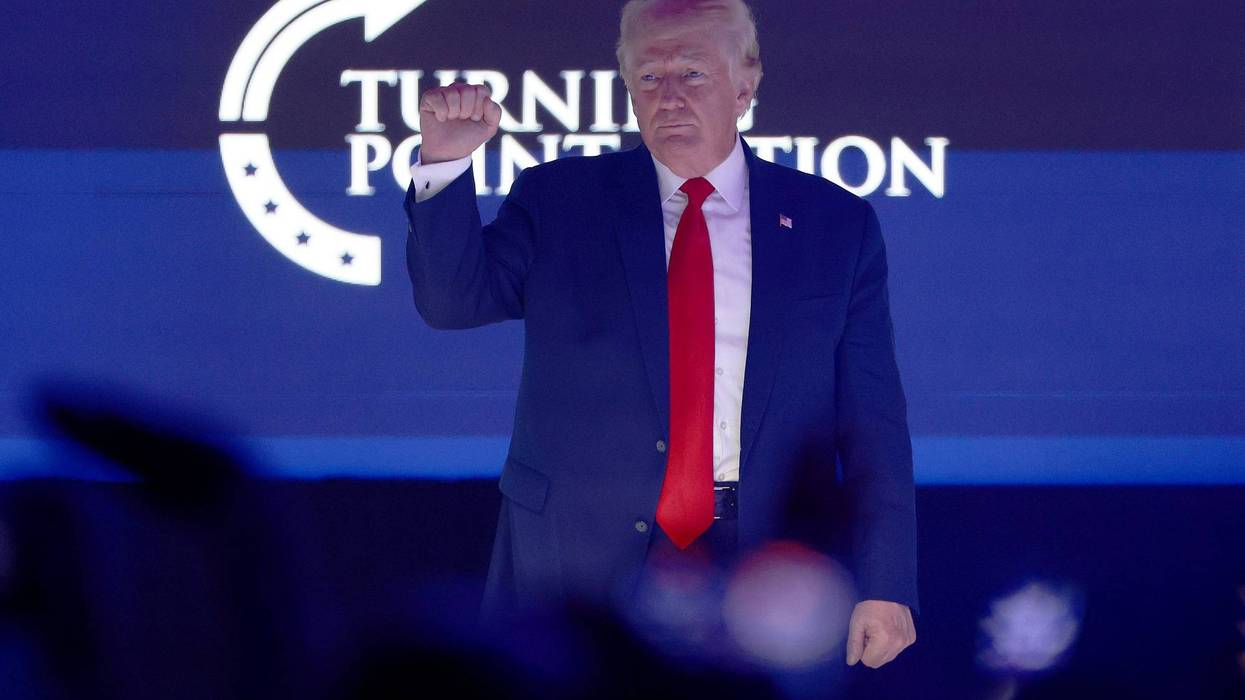 Former U.S. President Donald Trump speaks during the Turning Point USA Student Action Summit held at the Tampa Convention Center on July 23, 2022 in Tampa, Florida.