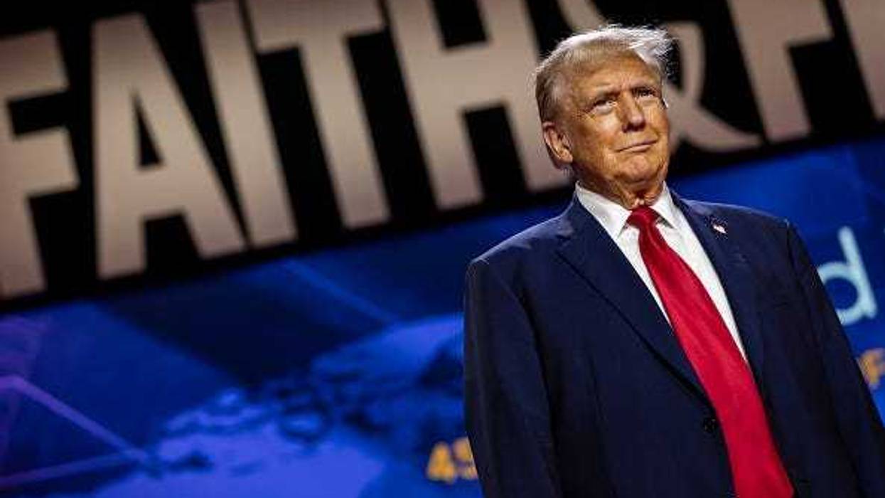 Former U.S. President Donald Trump walks on stage to deliver the keynote address at the Faith & Freedom Coalition's Road to Majority Policy Conference at the Washington Hilton on June 22, 2024 in Washington, DC.