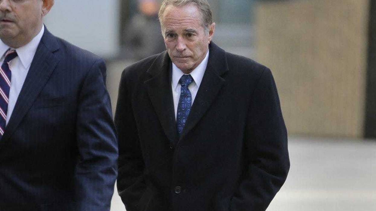 Former U.S. Rep. Chris Collins arrives at federal court for sentencing Friday, Jan. 17, 2020, in New York. Collins pleaded guilty last fall to insider trading and lying to the FBI. (AP Photo/Seth Wenig)