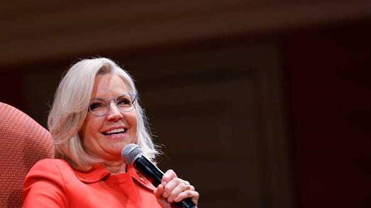 Former U.S. Rep. Liz Cheney (R-WY) speaks during a conversation with Mark Leibovich, a staff writer with the Atlantic, about her new book "Oath and Honor: A Memoir and a Warning" during an event at the Sixth & I Historic Synagogue on December 13, 2023 in Washington, DC.