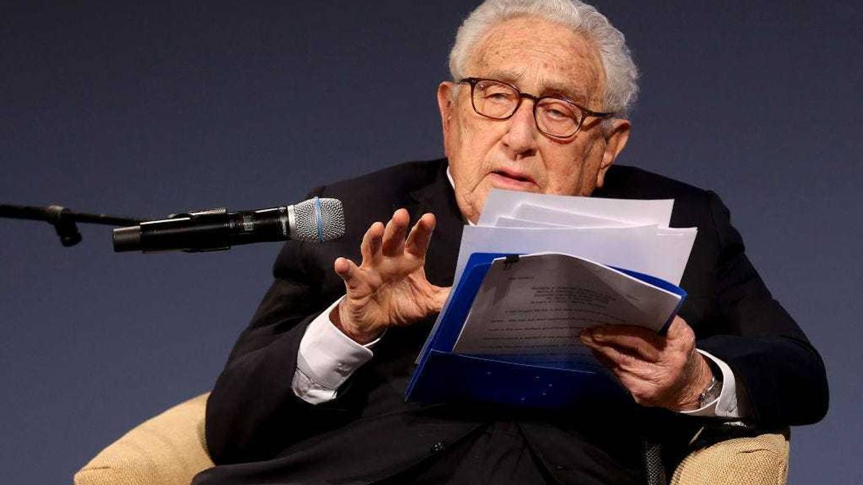 Former United States Secretary of State and National Security Advisor Henry Kissinger attends the ceremony for the Henry A. Kissinger Prize on January 21, 2020 in Berlin, Germany. The annual prize is awarded by the American Academy in Berlin for "outstanding service" to transatlantic relations. The 2019 edition of the award was given to German Chancellor Angela Merkel. (Photo by Adam Berry/Getty Images)
