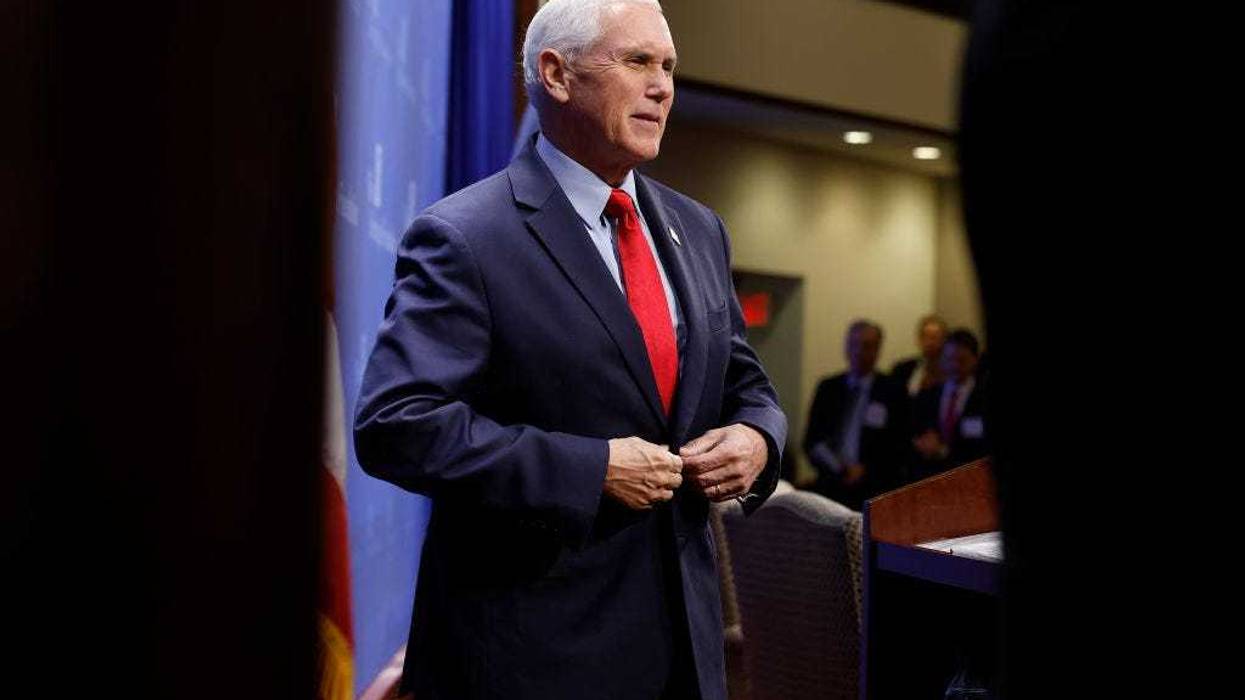 Former Vice President Mike Pence speaks during an event to promote his new book at the conservative Heritage Foundation think tank on October 19, 2022 in Washington, DC.
