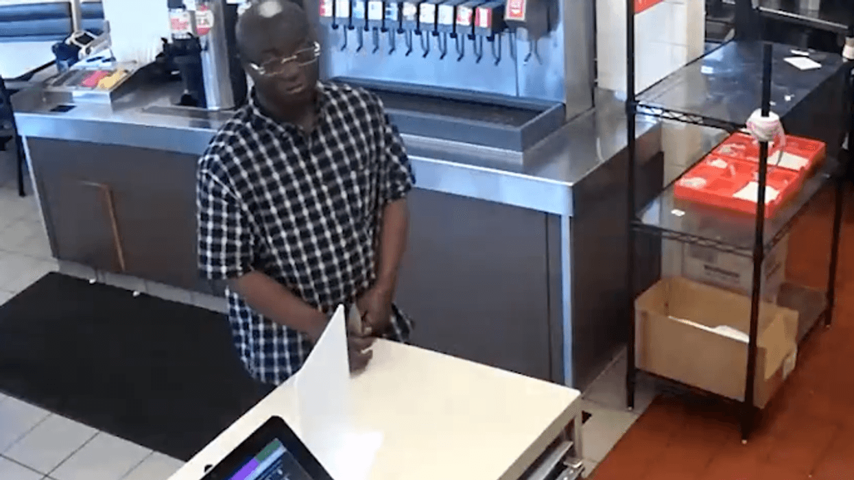 Fort Worth police are looking for a man who pulled a knife at a Whataburger on Friday.