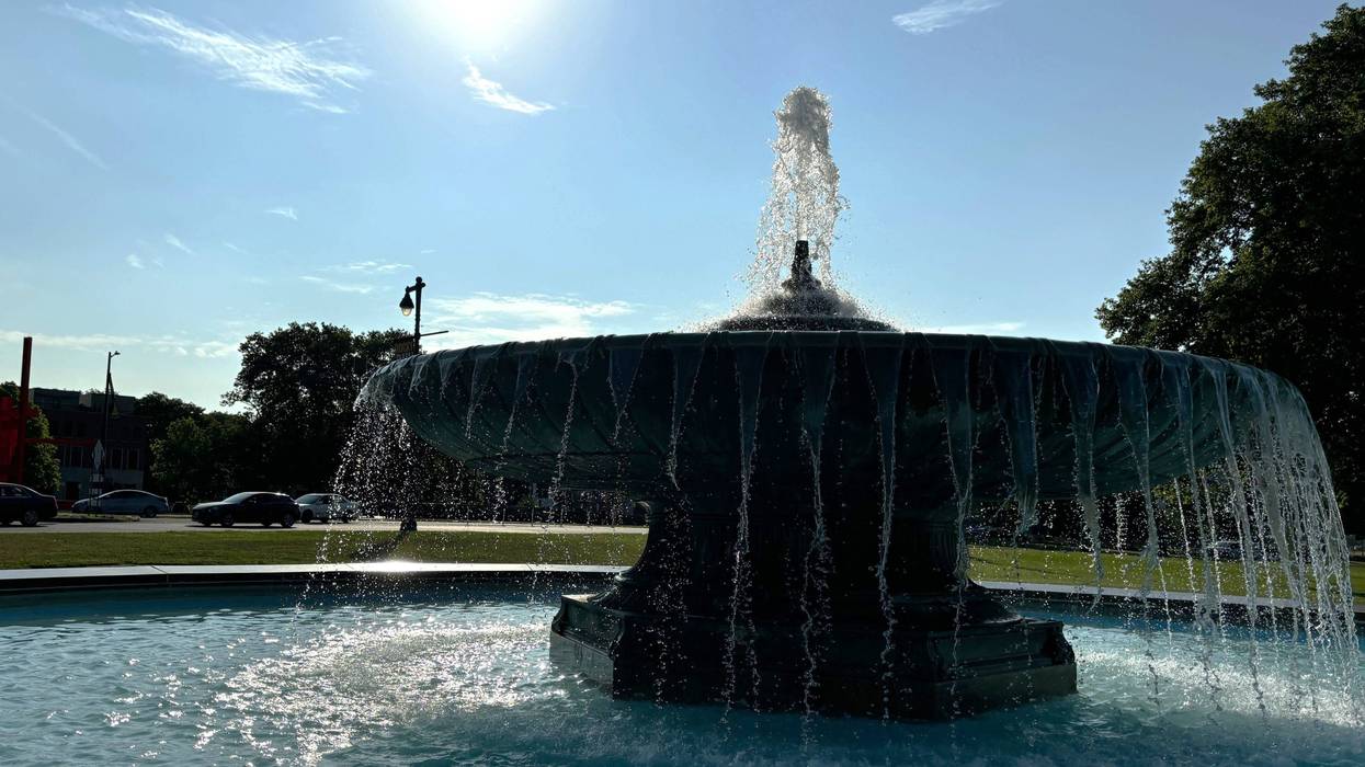 Fountain in Logan Square