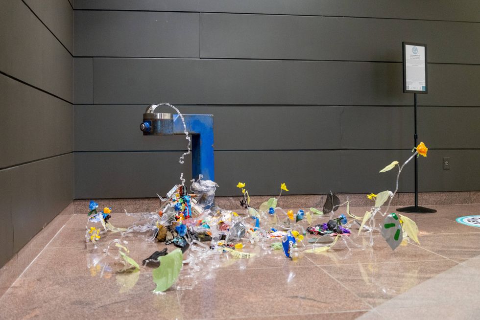 "Fountain of Life," by Emilio Maldonado, is located at One Commerce Square, 2005 Market Street