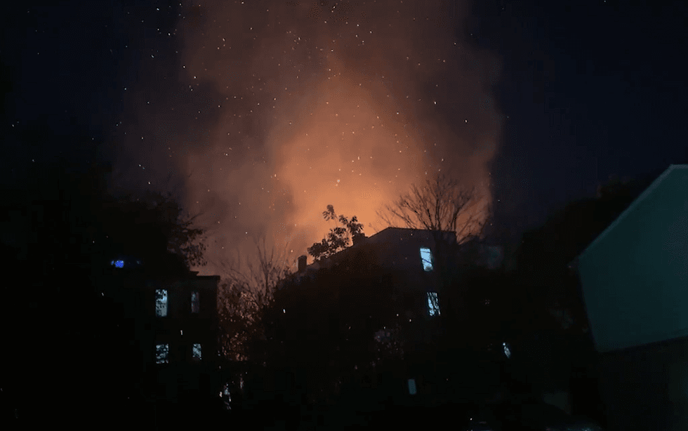 Four firefighters were injured in the response after a fire broke out in Newark on Friday night.