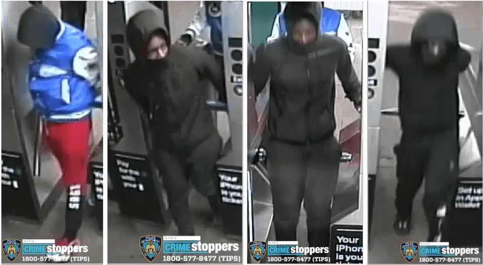 Four robbery suspects