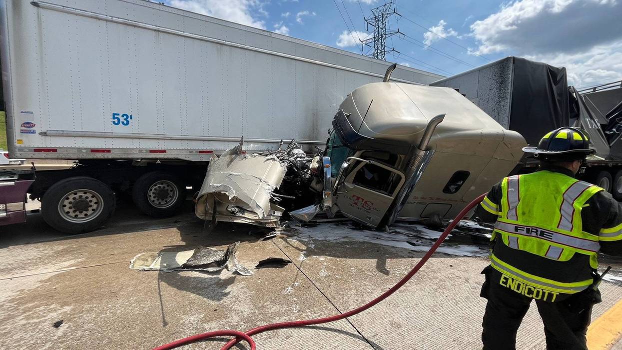 Four semis involved in crash on EB I-94