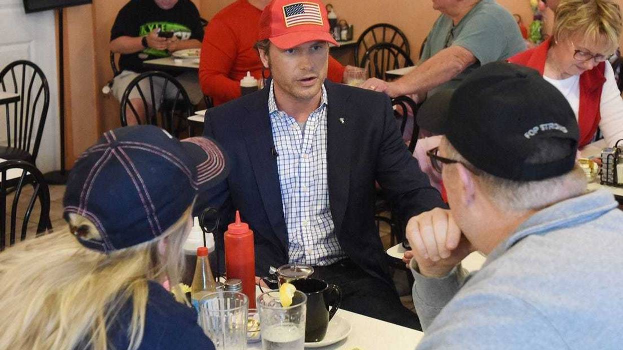 FOX & Friends came to Goolee's Grill in Rehoboth Beach, April 26, 2019, with the weekend co-host Pete Hegseth talking with diners about Joe Biden's run for president.