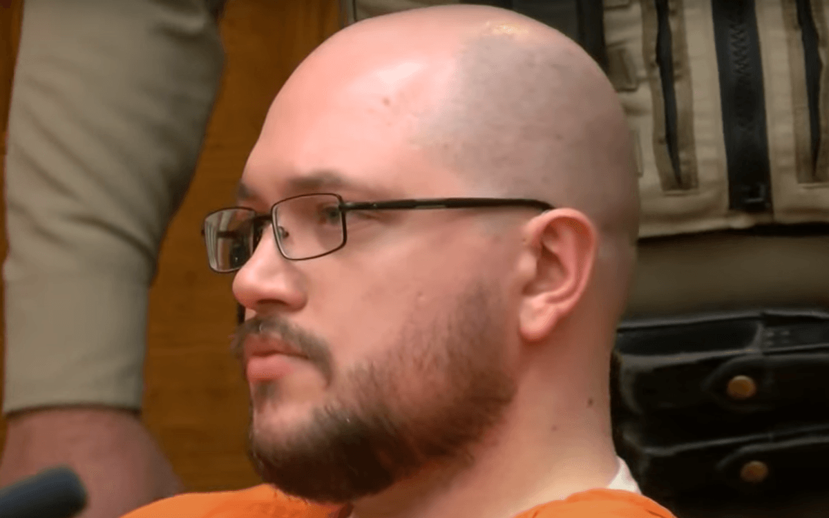 Fravel in the courtroom awaiting his sentencing on Tuesday, December 17, 2024.