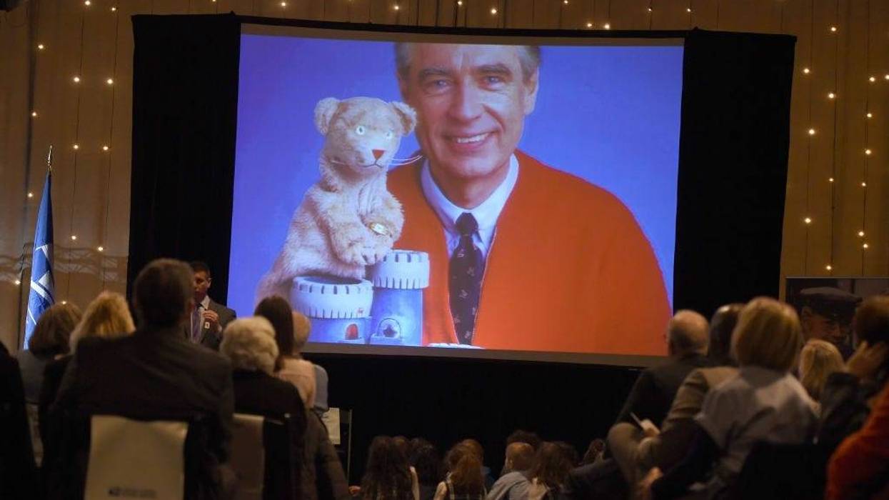 Fred Rogers and Daniel Tiger