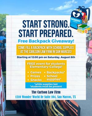 Majic 95.5 at Carlson Cares Backpack Giveaway