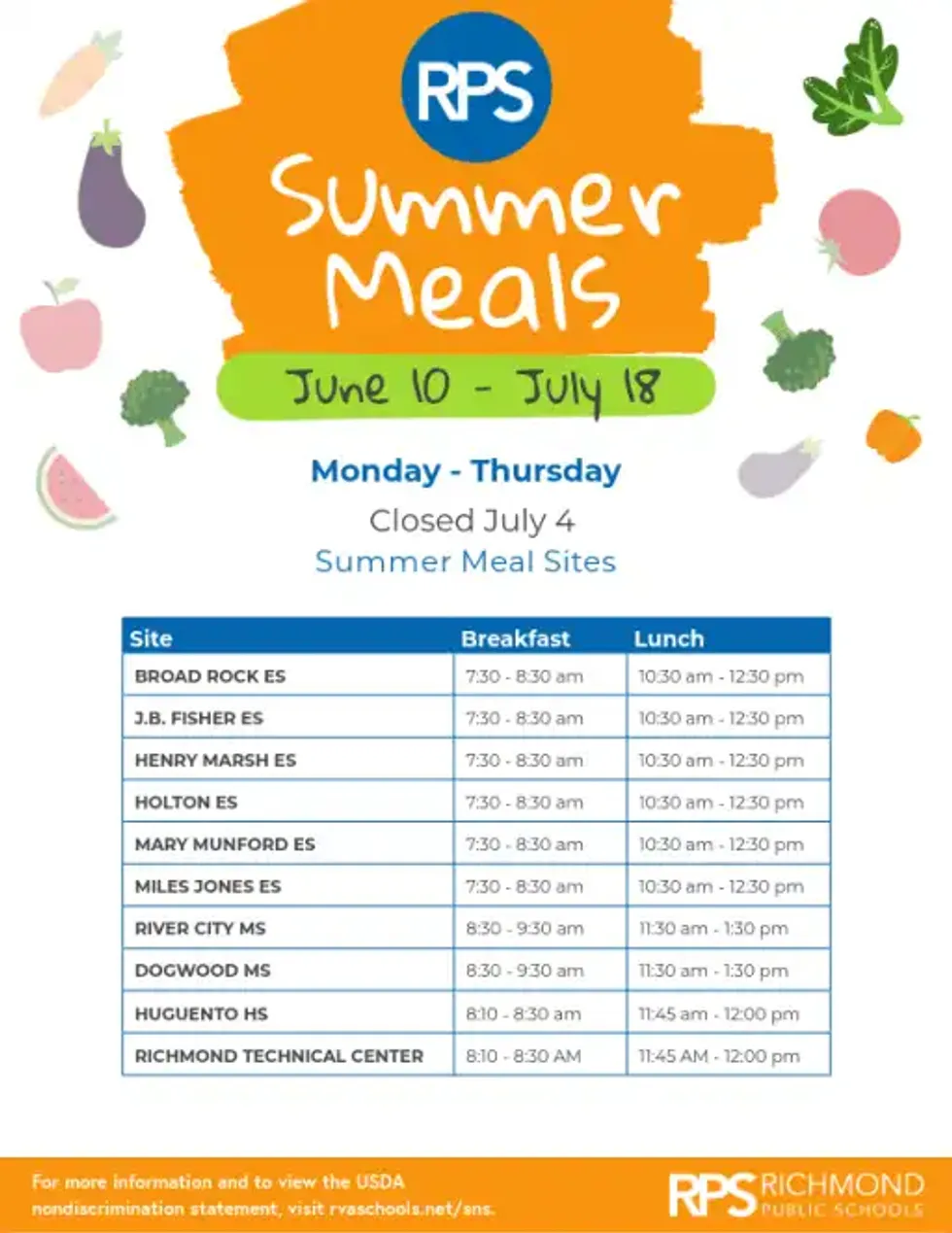Free Breakfast and Lunch