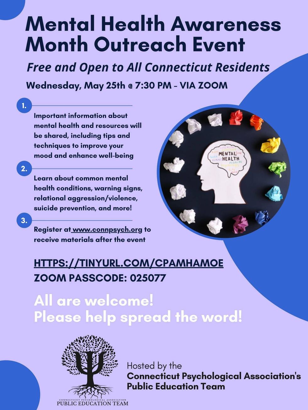 Free Mental Health Event