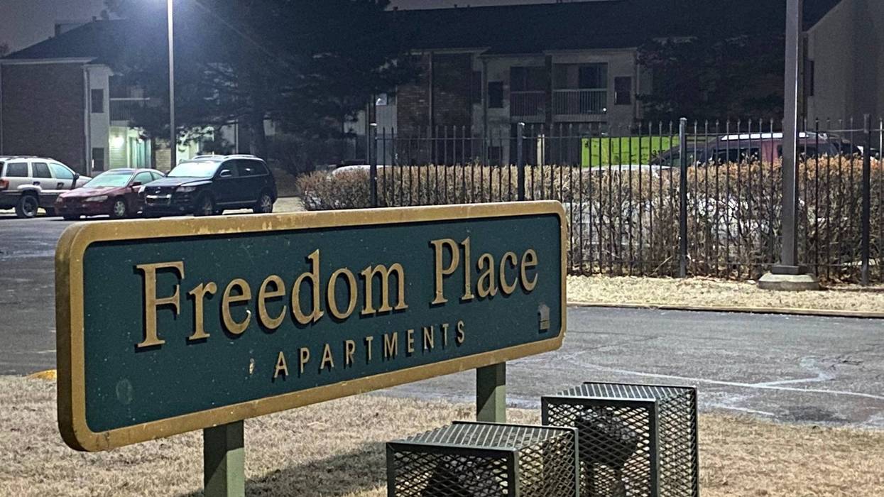 Freedom Place Apartments sign