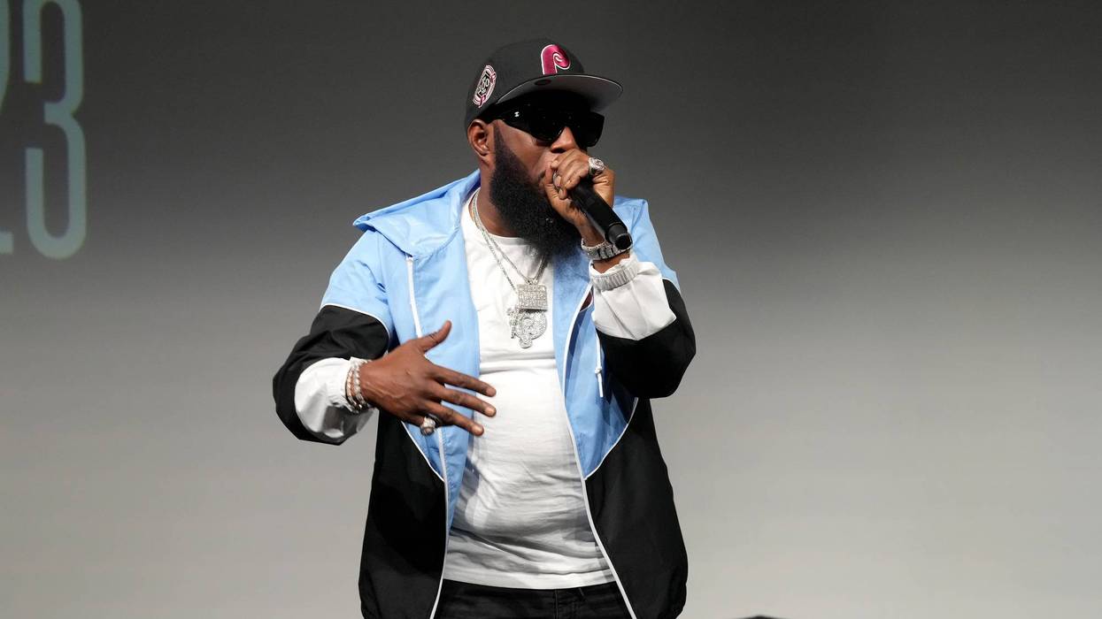 Freeway speaks onstage during the 106 & Park segment at House of BET - Day 3 at Goya Studios on June 24, 2023 in Los Angeles, California.