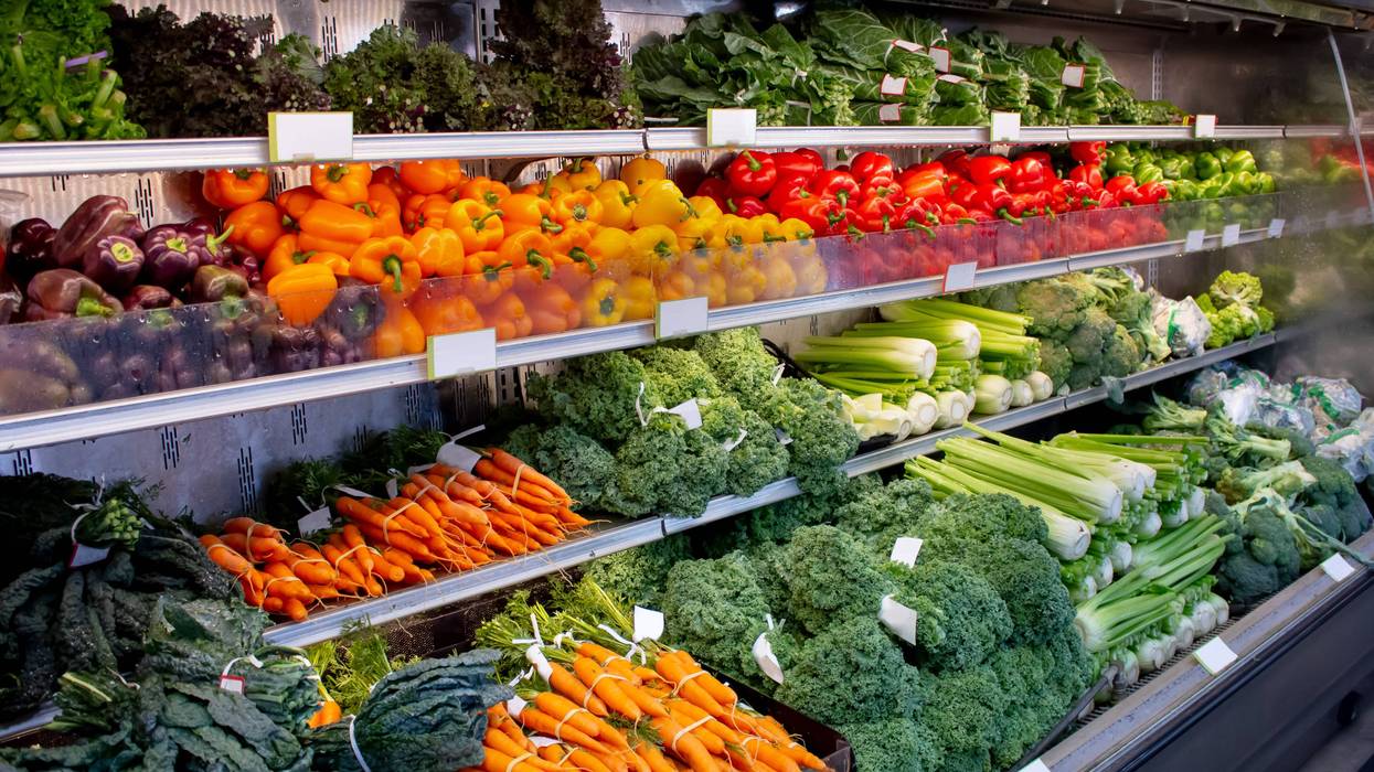 fresh produce at grocery store