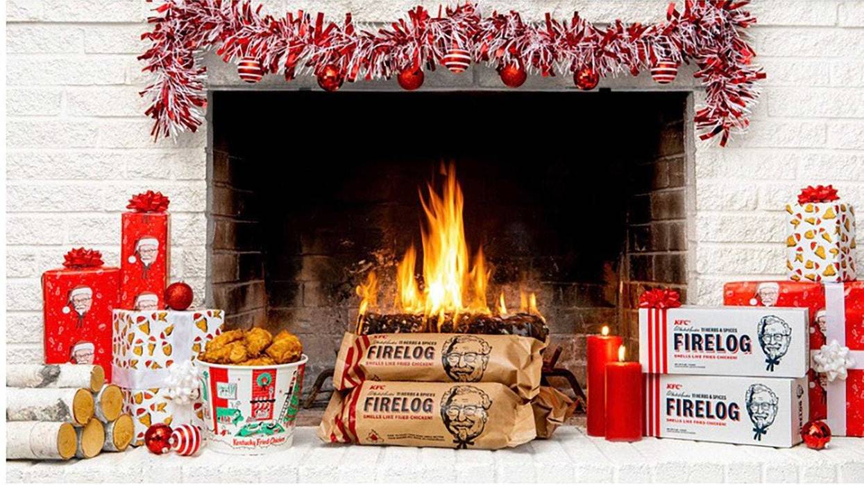 Fried chicken fire logs