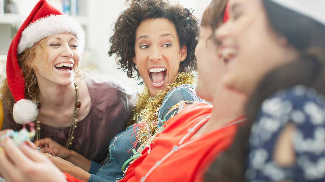 Friends at Christmastime