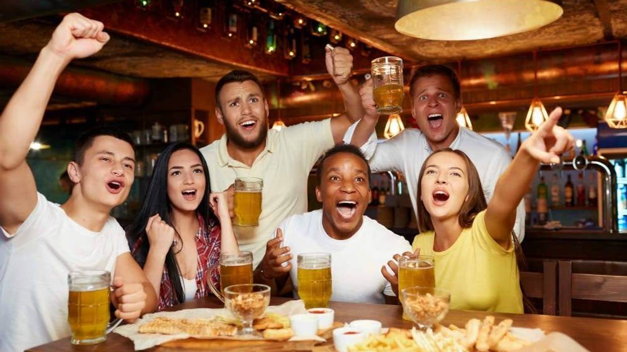 Friends at the bar
